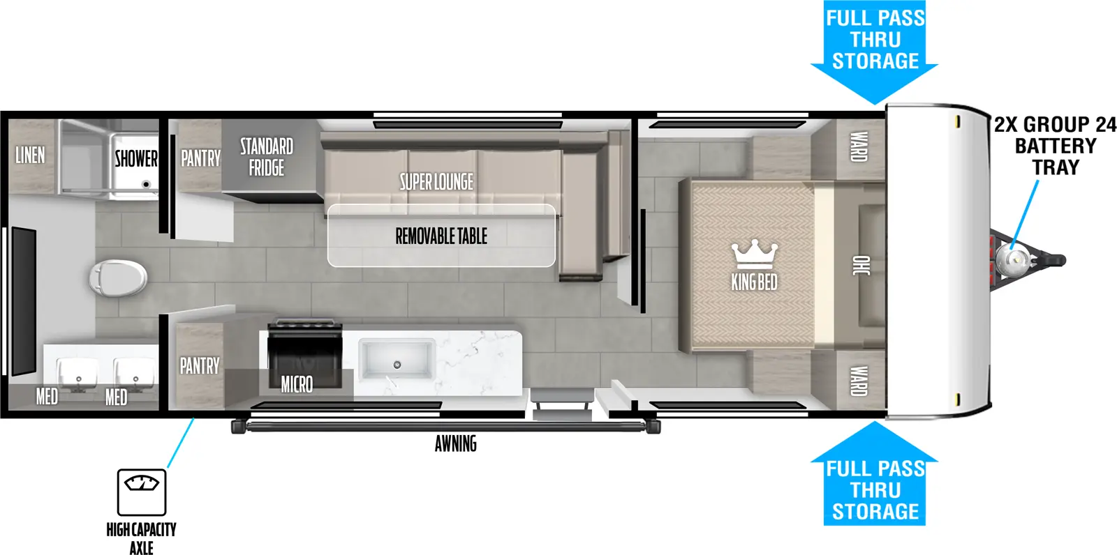 Wildwood Fsx 233RBLE Floorplan